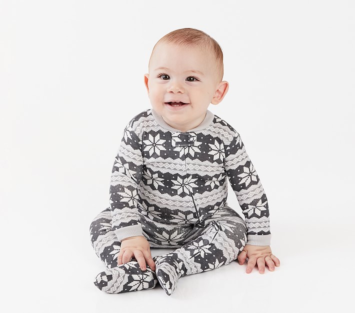Winter Fair Isle Nursery Pajama Pottery Barn Kids