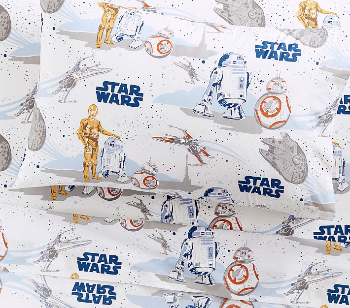 <em>Star Wars</em>&#8482; Droid&#8482; Flannel Sheet Set & Pillowcases