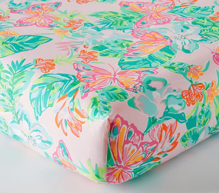 Pottery barn Kids Lilly Pulitzer Isle Be Back Organic Full Sheet