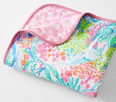 Lilly pulitzer swaddle hot sale blanket