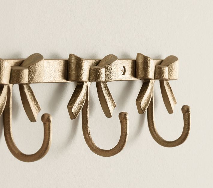 Ava Ribbon Cast Brass Hook curated on LTK