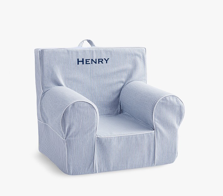Anywhere Chair&#174;, Chambray Blue Oxford Stripe