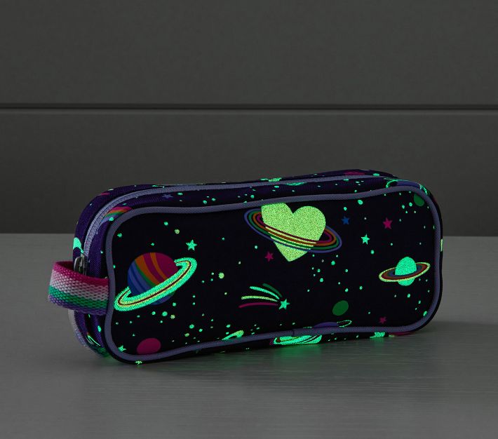 Mackenzie Lavender Heart Tie-Dye Pencil Case