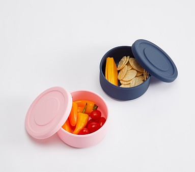 Silicone Round Disposable Plastic Food Container, Corrugated Box