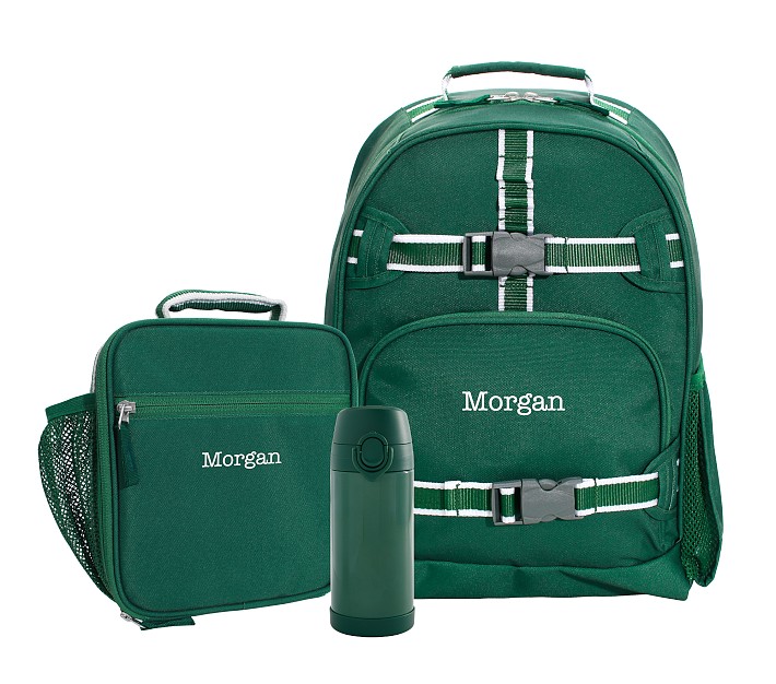 Mackenzie Solid Hunter Green Backpack & Lunch Bundle, Set of 3