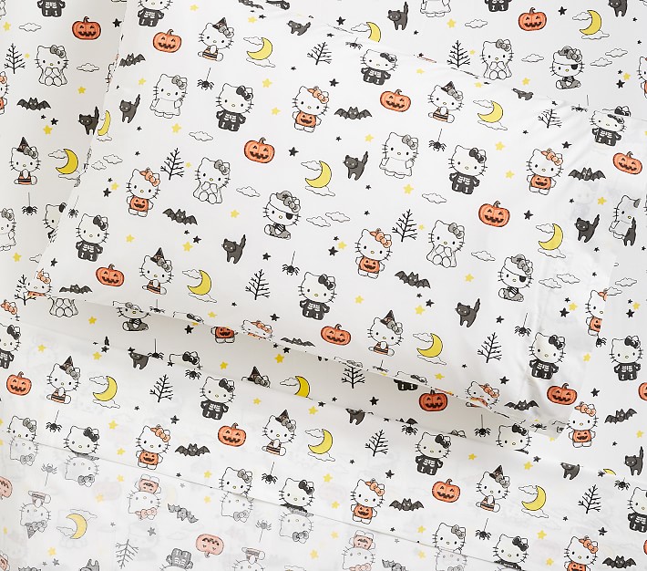 Hello Kitty&#174; Halloween Glow-in-the-Dark Sheet Set & Pillowcases