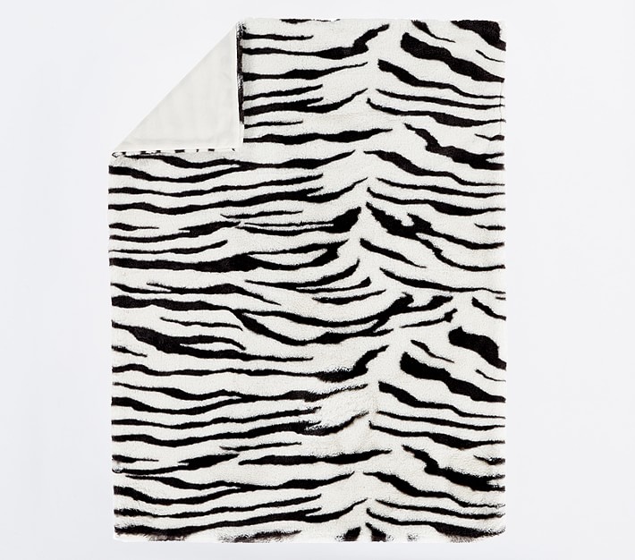 Zebra Fur Baby Blanket