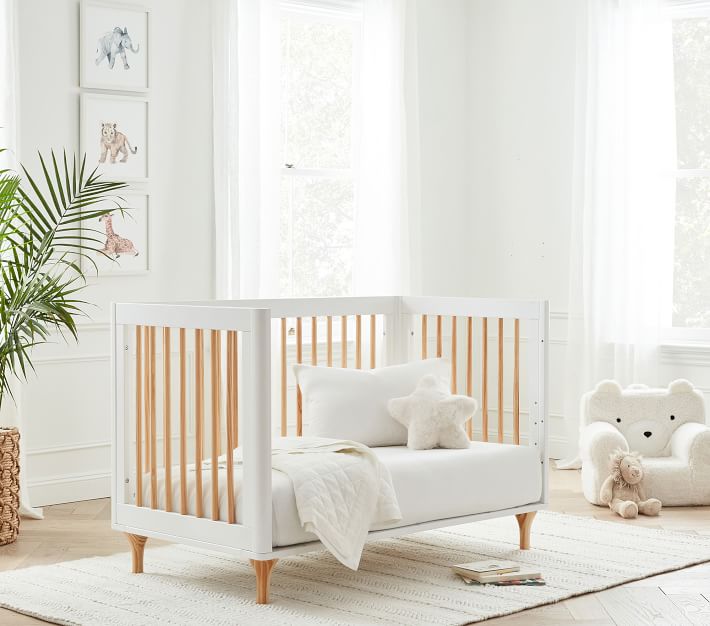 Babyletto lolly white & natural clearance 3 in 1 convertible crib