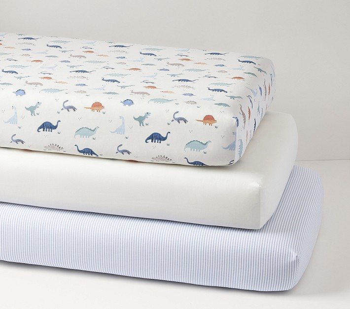 Dillon Dino Crib Fitted Sheets Set of 3 Pottery Barn Kids