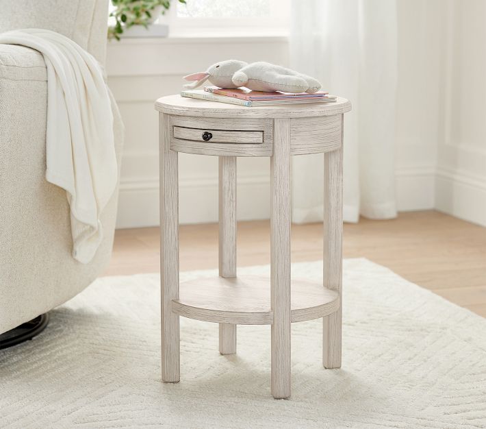 Pottery barn clearance white side table