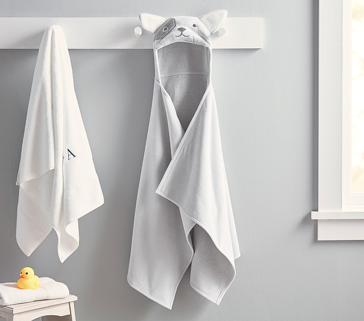 French Bulldog Kid Hooded Towel Pottery Barn Kids