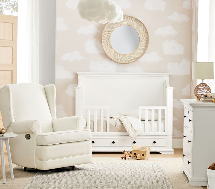 Pottery barn kids wingback glider best sale and recliner