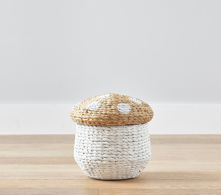 Mushroom Rattan Basket – Handcrafted Whimsical Basket for Nature