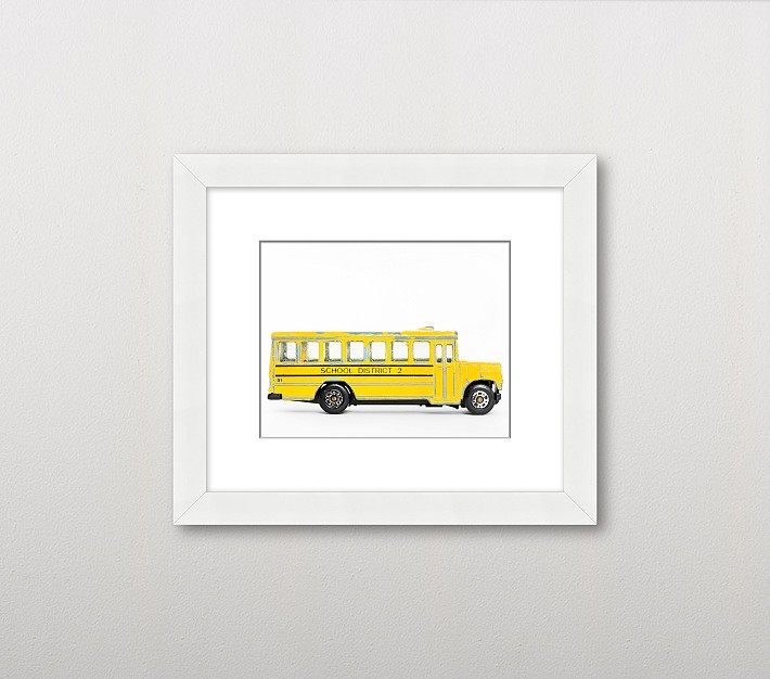 Leslee Mitchell School Bus Wall Art | Pottery Barn Kids