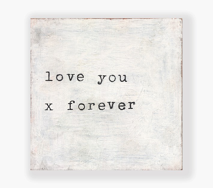 Love You x Forever Wall Art