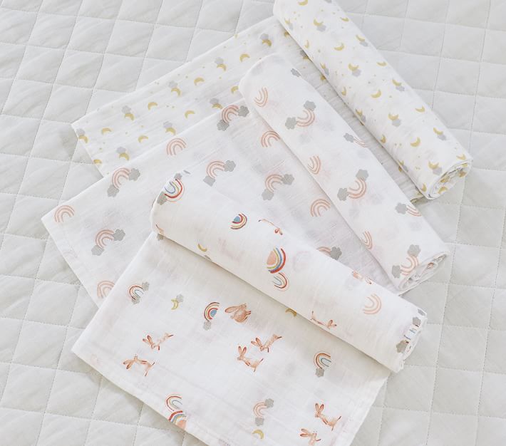 Bunny Baby Swaddle Set Pottery Barn Kids