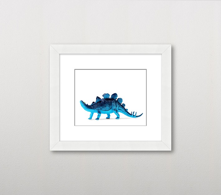 Leslee Mitchell Blue Stegosaurus Wall Art