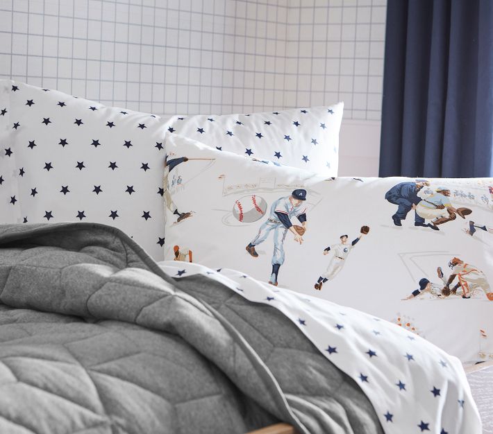 Pottery barn hotsell kids baseball sheets
