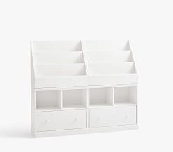 Cameron 2 x 2 Bookrack & Cubby Drawer Base Wall System