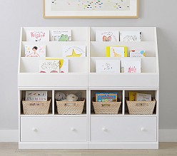 Cameron 2 x 2 Bookrack & Cubby Drawer Base Wall System