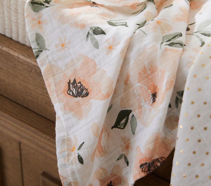 Meredith Muslin Swaddle Set Pottery Barn Kids