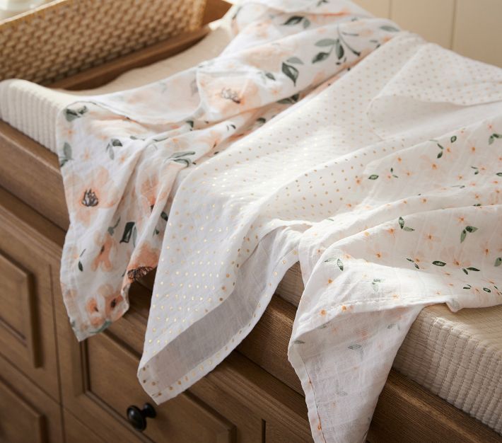 Meredith Muslin Swaddle Set Pottery Barn Kids