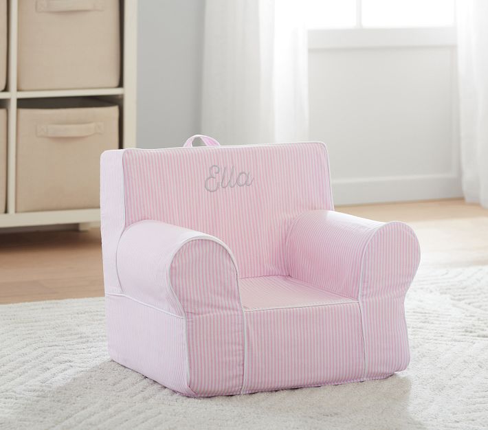 Pink best sale striped chair