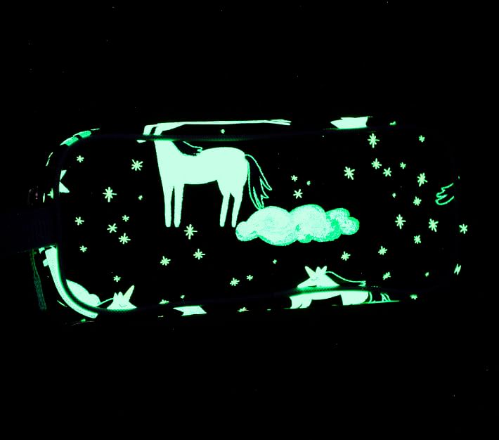 Mackenzie Navy Night Unicorn Glow-in-the-Dark Backpack & Lunch