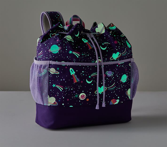 Mackenzie Rainbow Heart Galaxy Glow-in-the-Dark Backpacks