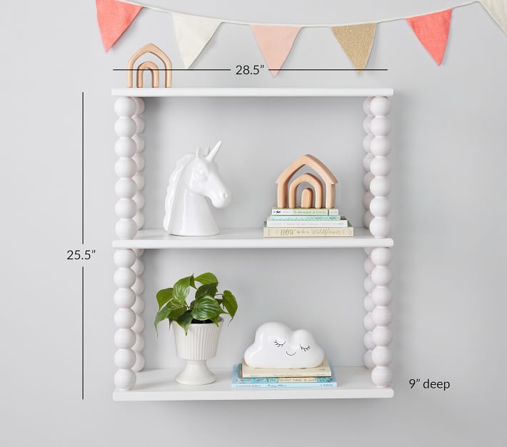 Pottery barn nursery clearance shelves