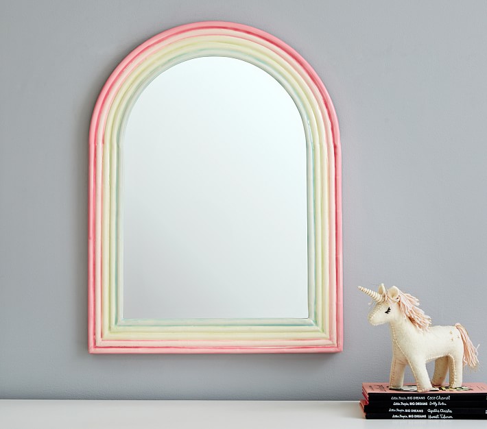 Rainbow Enamel Mirror