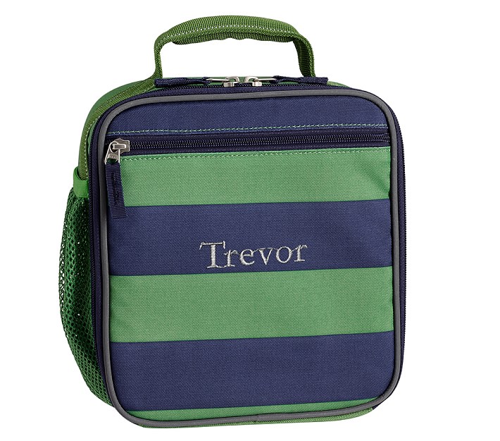 Fairfax Green/Navy Rugby Stripe Classic Lunch Box