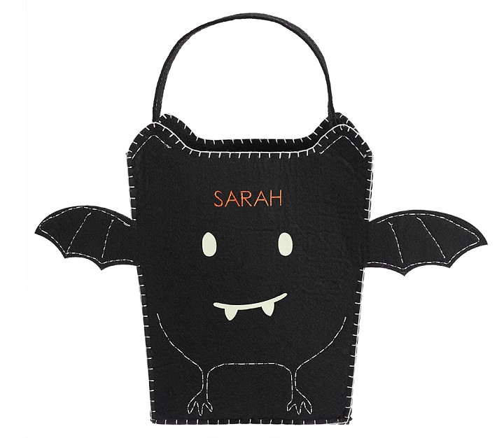 Glow-in-the-Dark Bat Felt Treat Bag