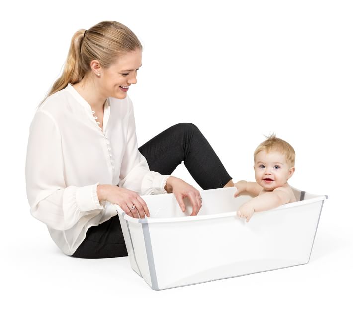 Stokke Flexi Bath - White, Natural Baby Shower in 2023