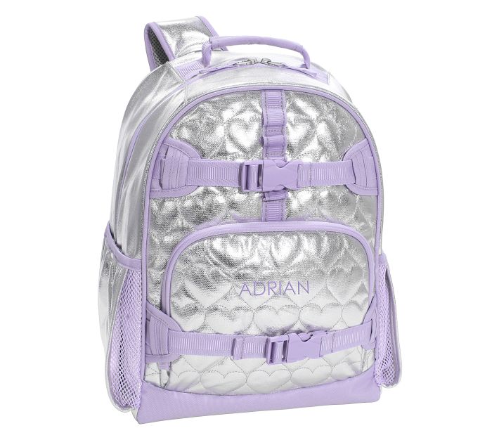 Mackenzie Lavender Aqua Ombre Glitter Backpack & Lunch Bundle, Set Of 3