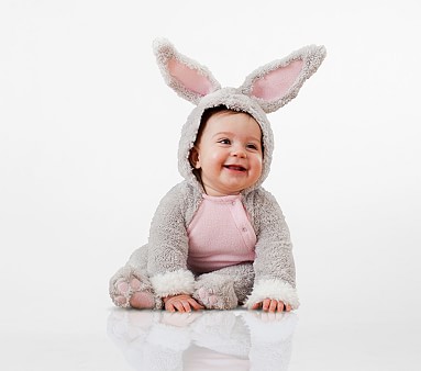 Baby Color Block Cute Rabbit Bear Pattern Long sleeved Long - Temu