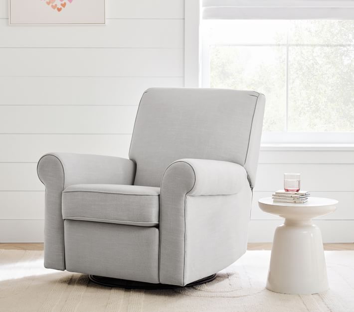 Gray glider online recliner