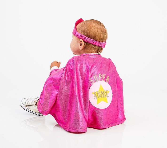 Baby Pink Superhero Cape Set