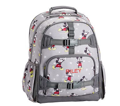 Pottery Barn Kids GRAY RAINBOW BUTTERFLY Large Backpack + Lunch Bag +Pencil  Case