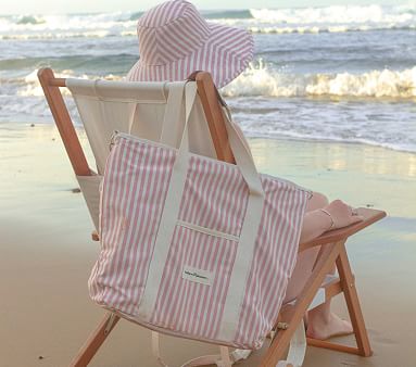 Business and Pleasure Cooler Tote Lauren's Pink Stripe | Pottery Barn Kids