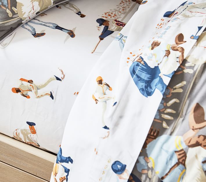 Vintage Baseball Kids Sheet Set Pottery Barn Kids