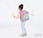 Fairfax Pastel Pink Rainbow Stripe Backpack