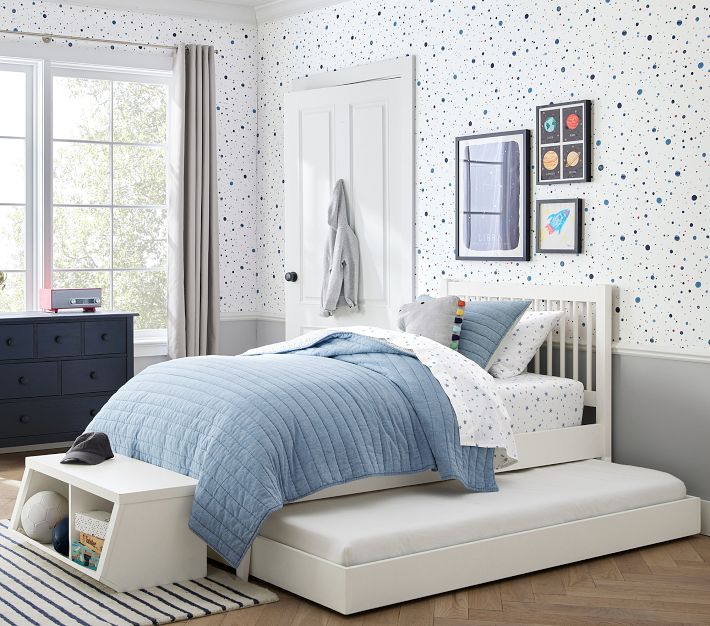 Pottery Barn Kids “Owen” Bedroom Set Includes Twin Bed With Trundle And  Dresser