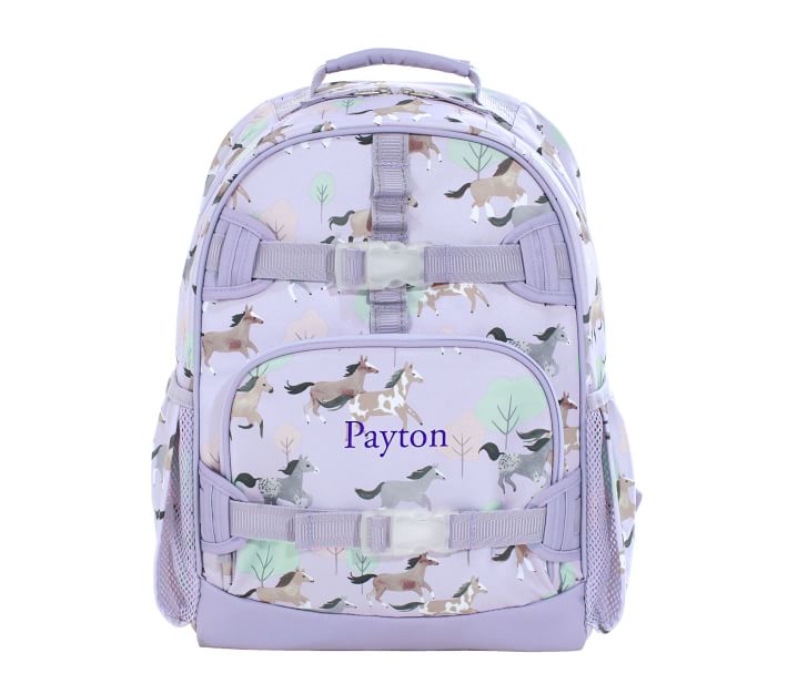 Mackenzie Lavender Wild Horses Backpacks Pottery Barn Kids