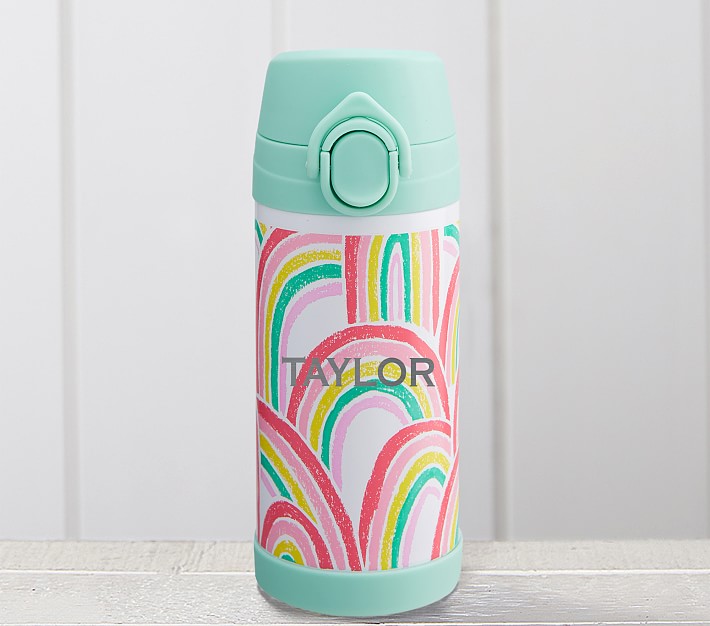 Mackenzie Aqua Rainbow Bright Tie-Dye Water Bottles