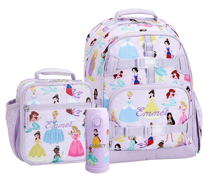 Mackenzie Lavender Disney Princess Backpack & Lunch Bundle, Set Of 3