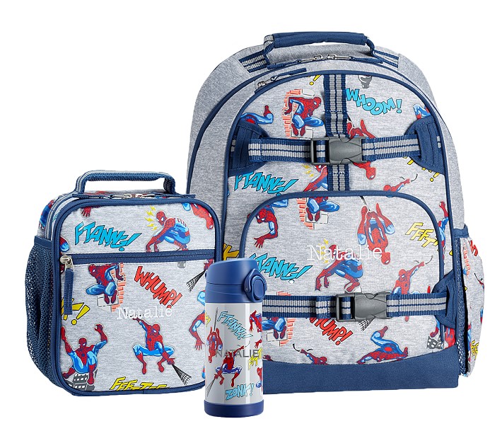 Spiderman backpack discount with lunch box