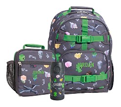 Mackenzie Minecraft Glow-in-the-Dark Backpack & Lunch Bundle, Set of 3