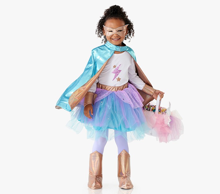 Kids Superhero Jumpsuit Fancy Dress Child Halloween Cosplay