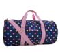 Mackenzie Navy Pink Multi Hearts Large Duffle Bag